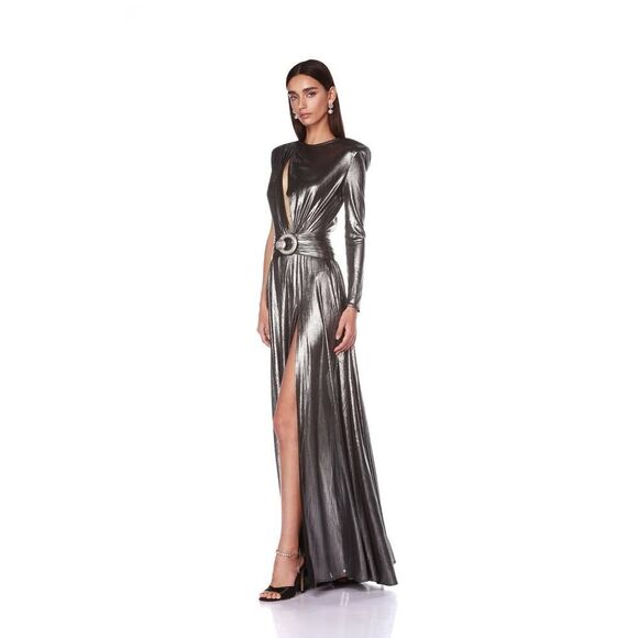 Bronx and Banco Starlight silver gown XS - Picture 2 of 7